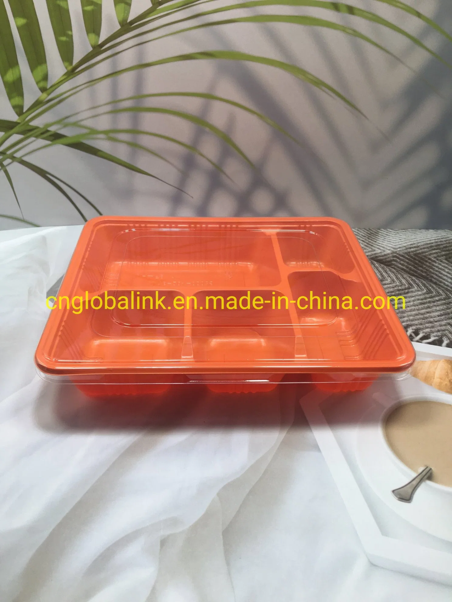 PP Plastic Food Container Take Away Food Box 3/4/5/6 Cells