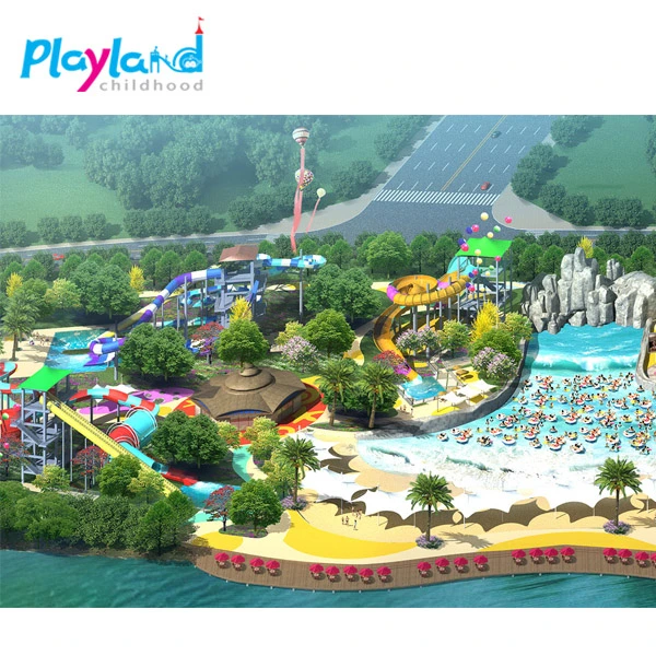 High Quality Fiberglass Slide Children Entertainment Water Sport Attraction