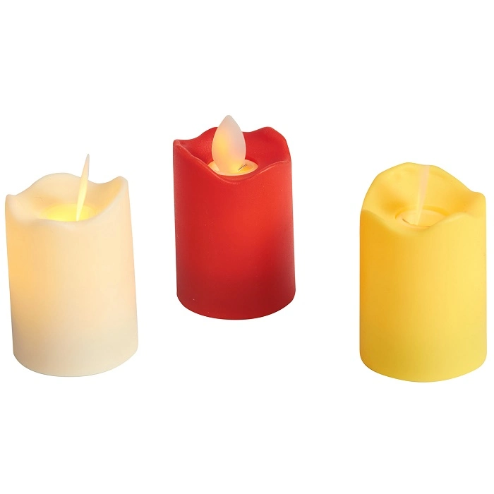 Voyant LED/Batteries bougies avec larmes Flameless Candle Shell