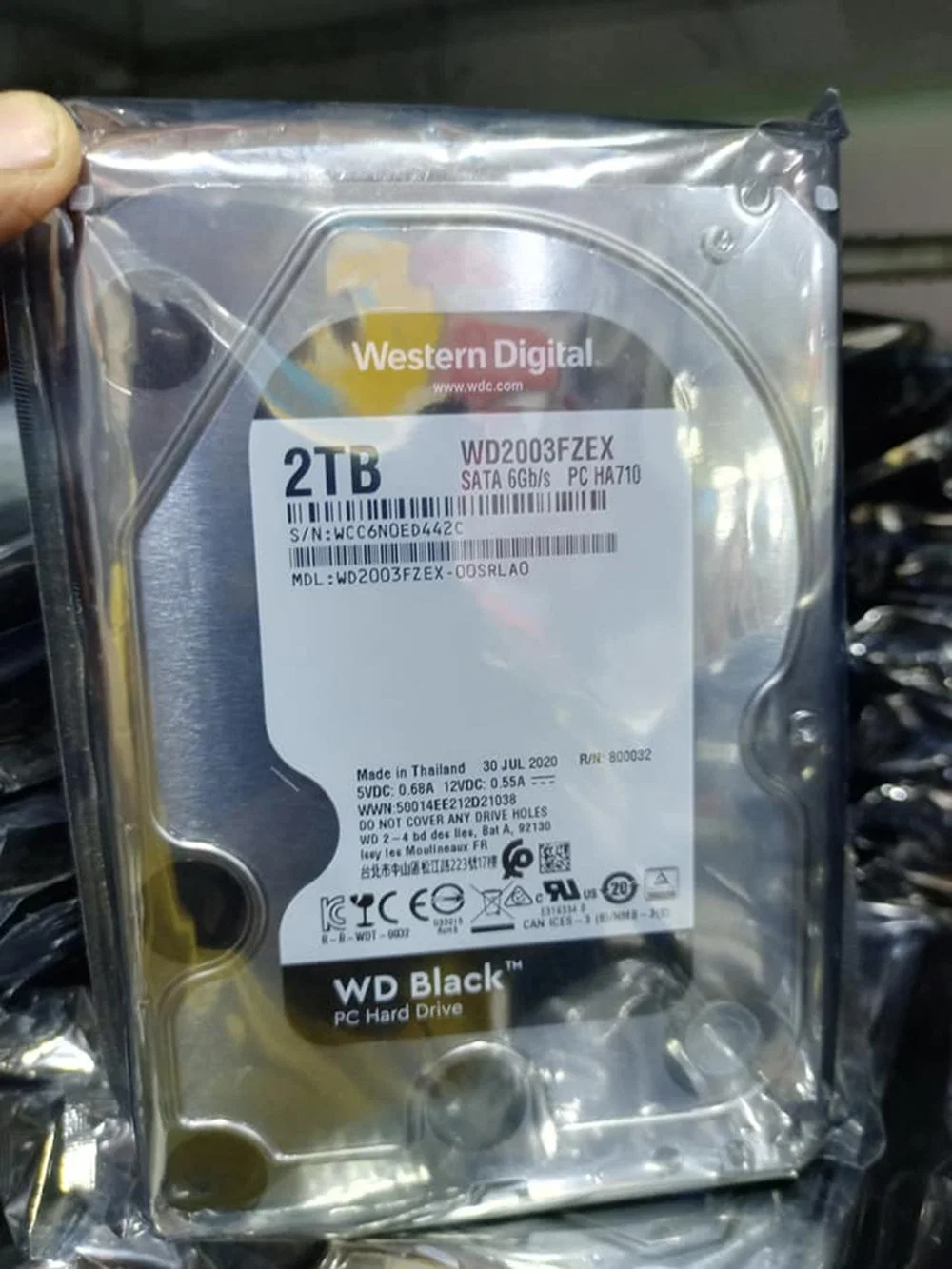 Western Digital Black Hard Disk 2 Tb Internal 7200 Rpm 3.5" Wd Hard Drive Wd2003fzex SSD/HDD