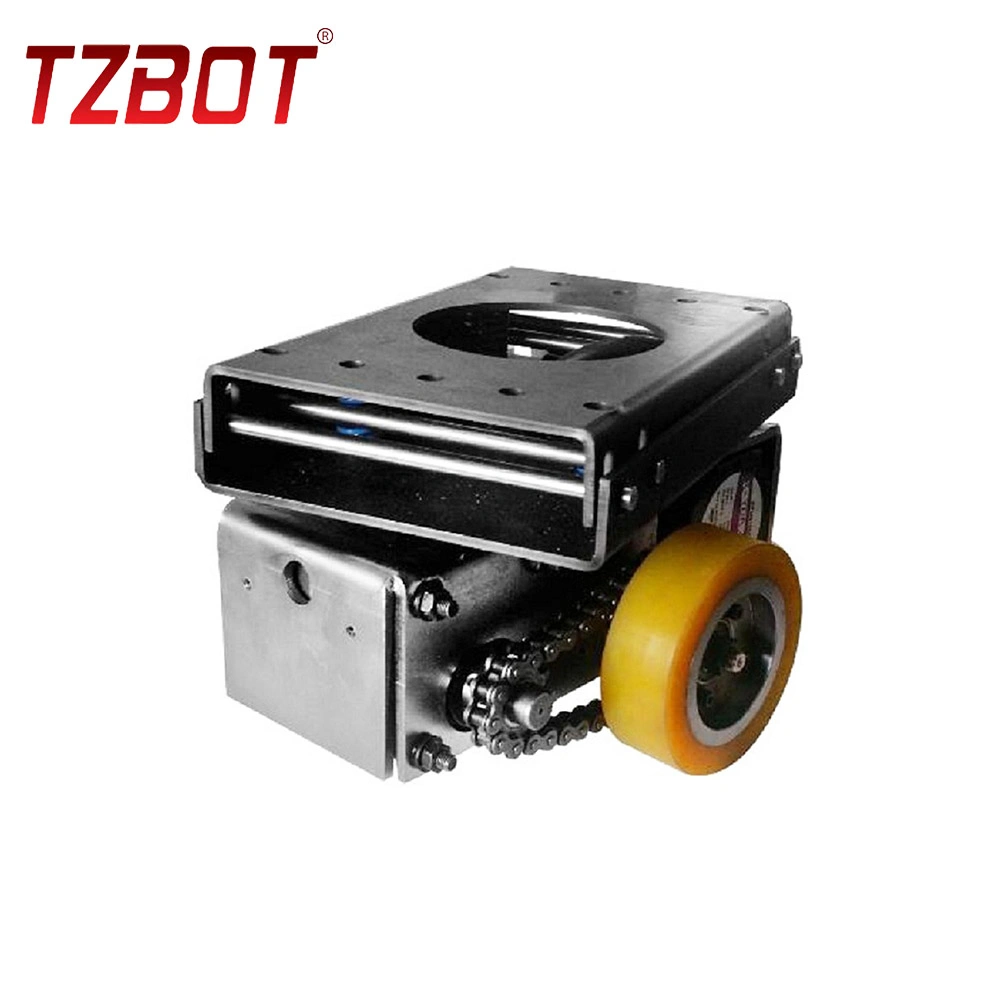 Support OEM Automated Guided Vehicle Wheel 200W BLDC Motor with Two Wheel Differential Drive Wheel Motor Wheel for Electric Vehicle Robot (TZCS-200-30)