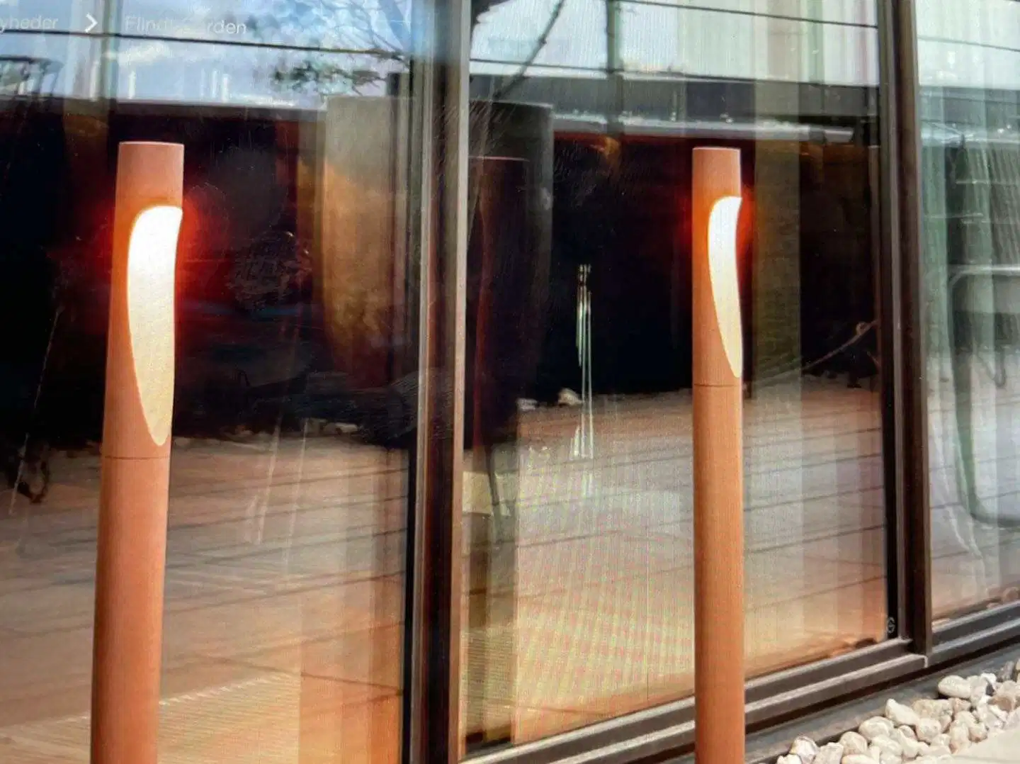 Waterproof Lightbox Corten Steel Garden Lamp