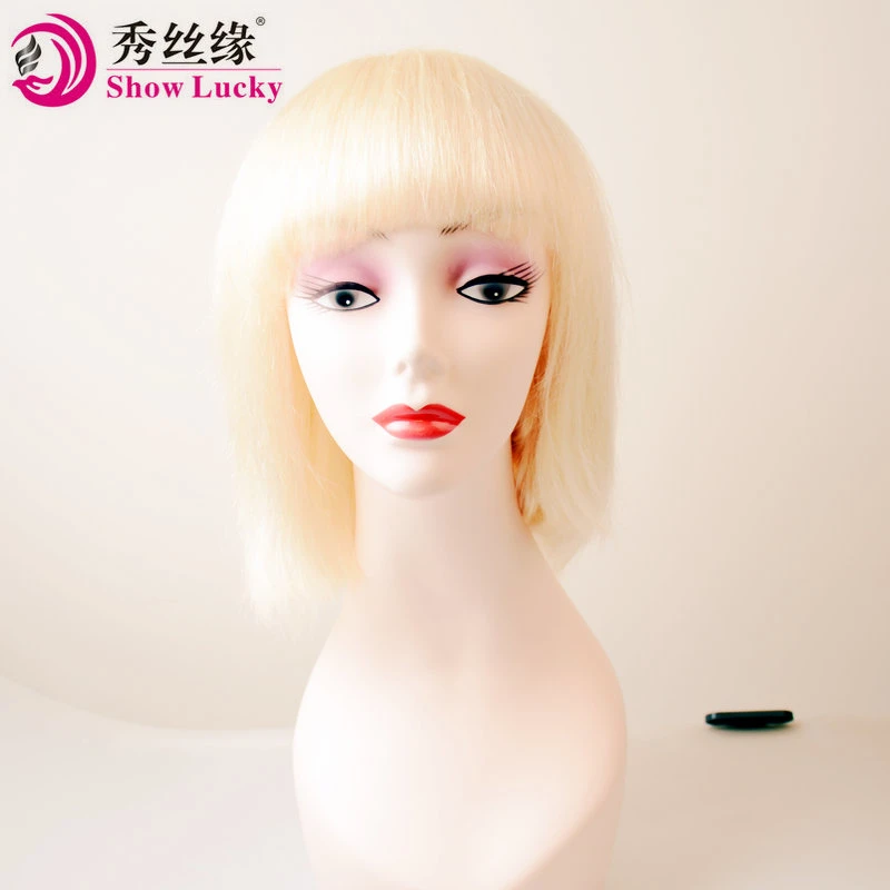 Fashionable Style Blonde Cuticle Hold 613# Bob Wig Virgin Brazilian Human Hair Short Straight Bob Wigs Brazilian Hair Products