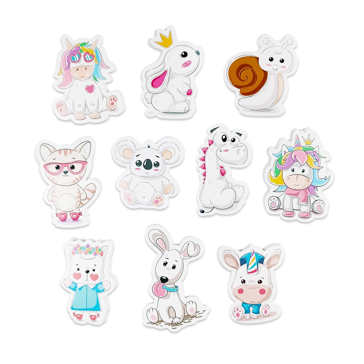 Custom Waterproof Vinyl Sticker Die Cut Label Cute Animal Sticker Adhesive PVC