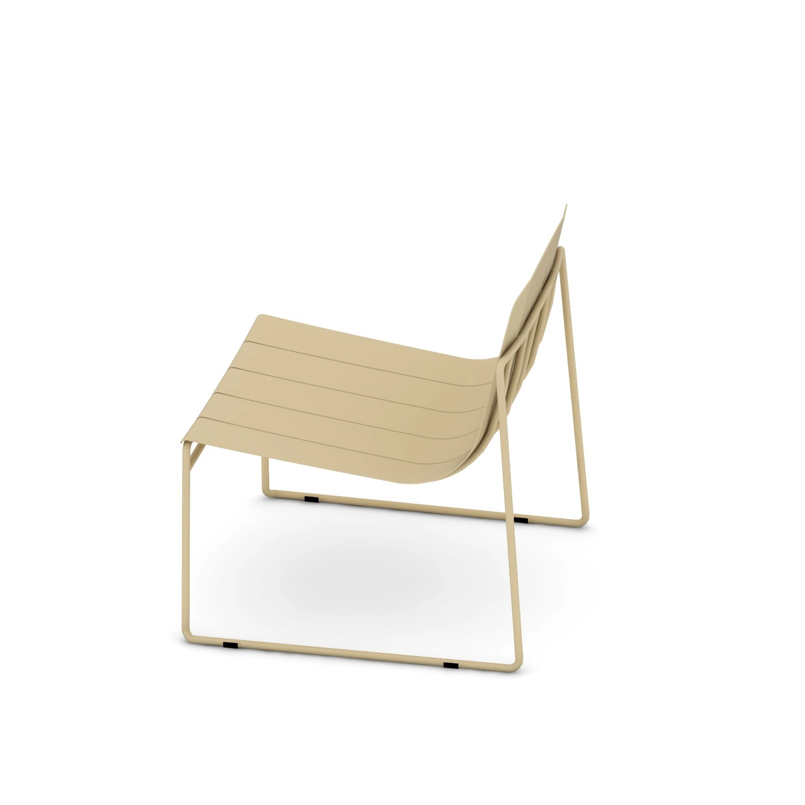 Sunlink Dasia Aluminium Chaise longue de jardin moderne pour la maison en plein air empilable, couleur noire.