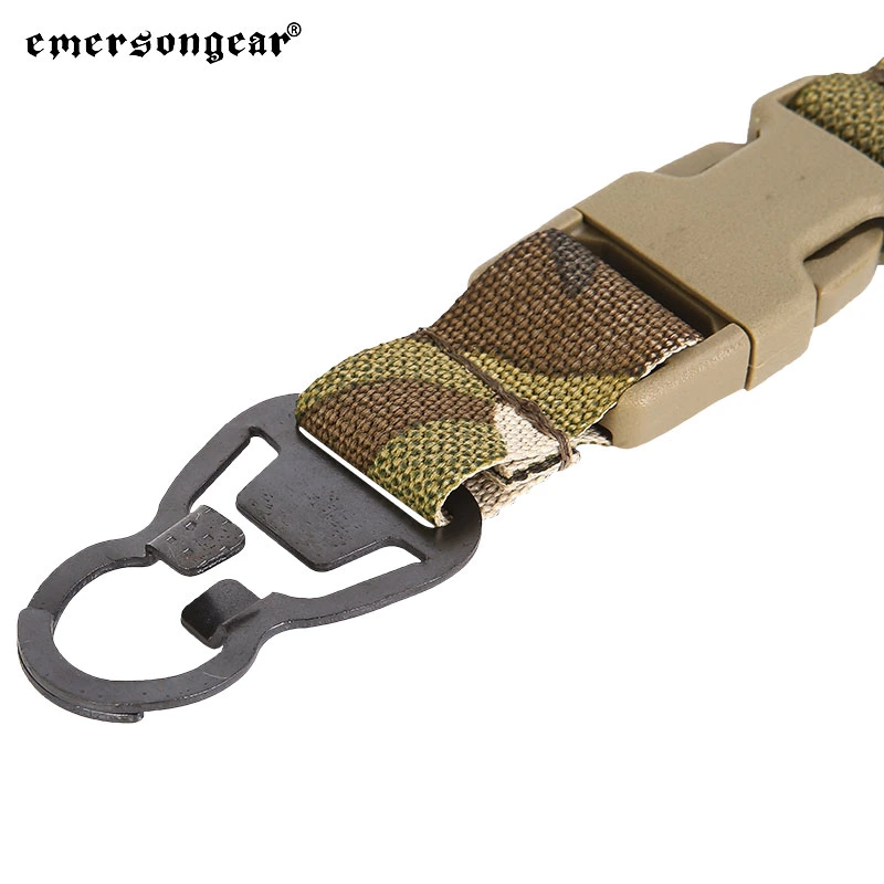 Emersongear Outdoor Webbing Single Strap Sling Combat Tactical Hunting Shooting Single Point Gun Sling with L. Q. E Style