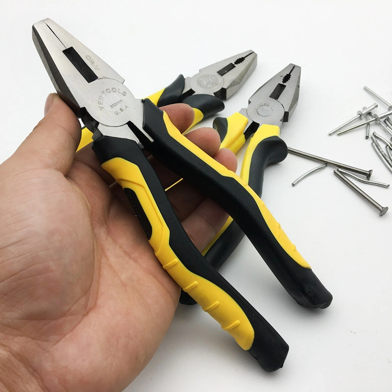 6 Inch 8inch Heavy Duty CRV or Carbon Steel Drop Forged Heated Combination Pliers Function Cutting Plier