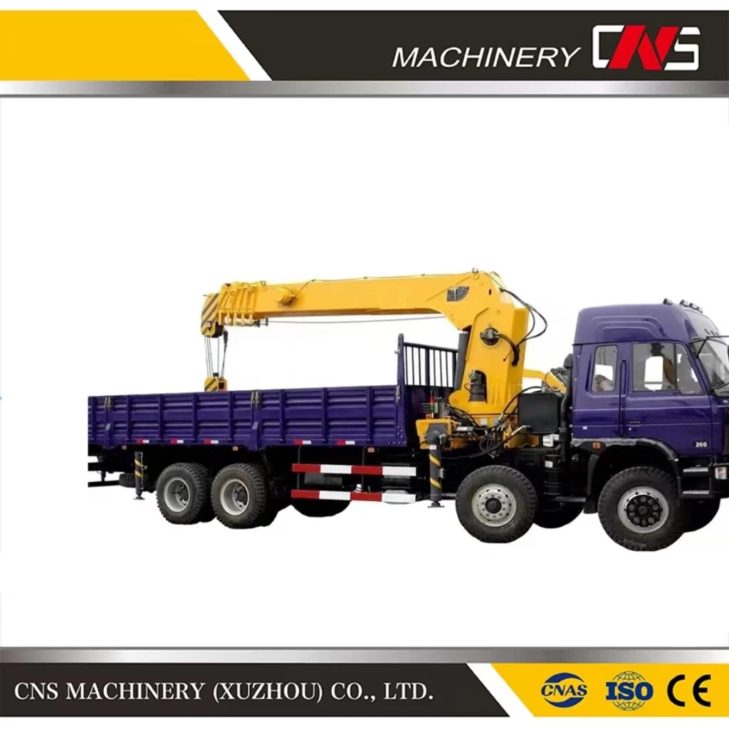 Fábrica de Marca China Venta CNS Lorry Crane 16 Ton Hydraulic Grúa montada en camión de pluma Precio barato para la venta