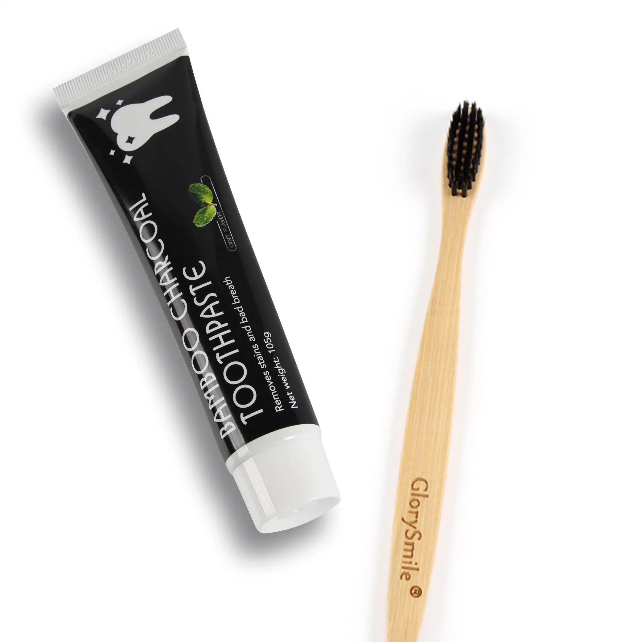 Best Whitening Bamboo Charcoa Toothpaste and Toothbrush Combined for Adults Oral Care