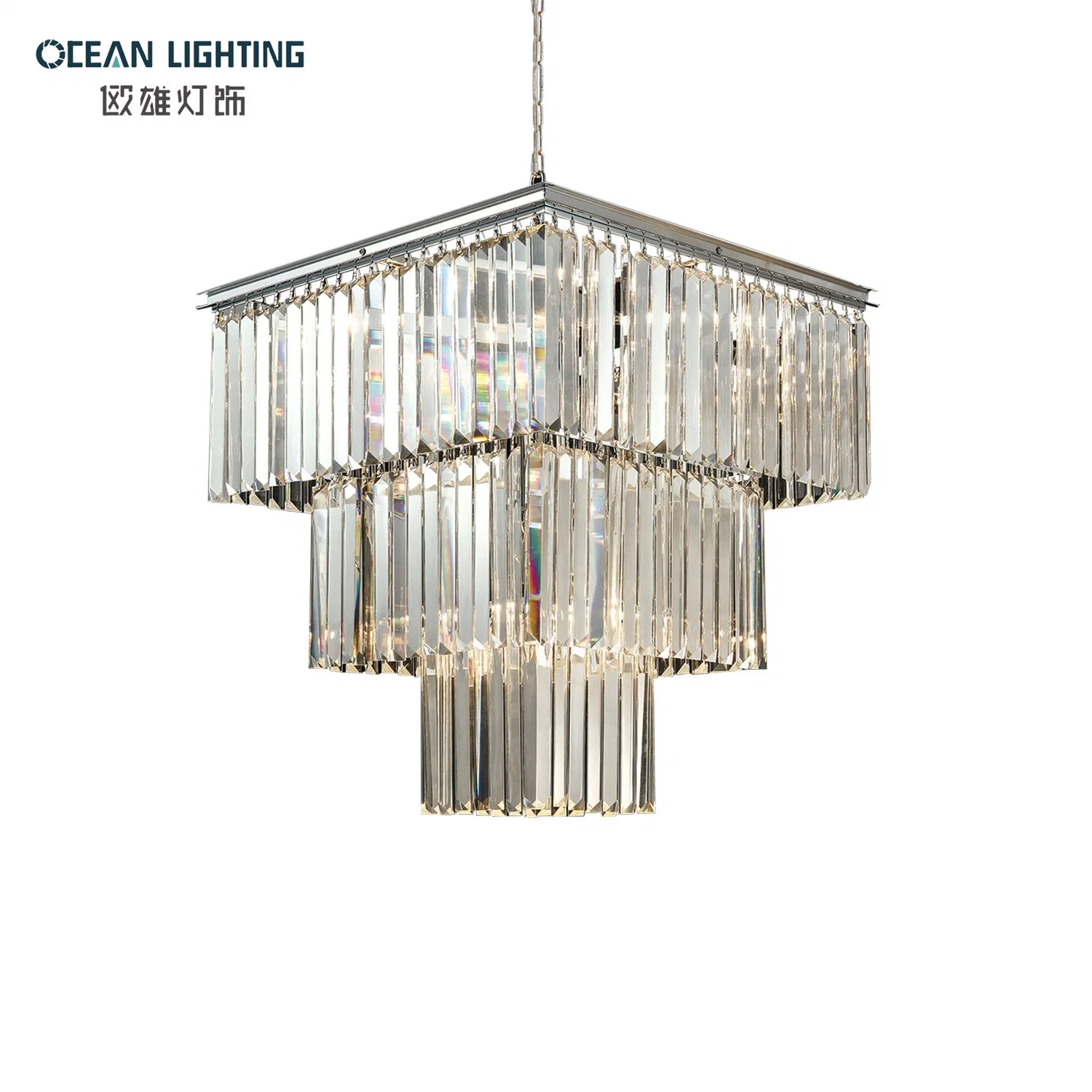Modern Indoor Decoration Lighting Clear Crystal Chandelier Luxury Decor