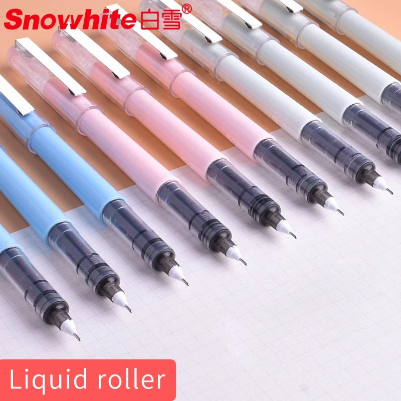Stationery Promotional Pen Opaque Barrel Color Plastic Pen Logo Pen Quick Dry Ink Precise Writing