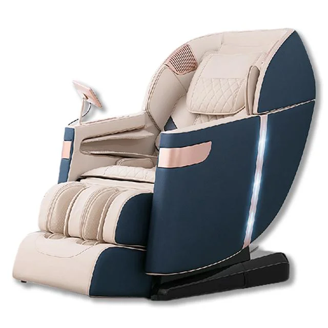 3D SL Track Smart Free Width Adjustment Full Body Air Bag Wrap Recliner Warm Compress Massage Chair with LCD Touchable Screen