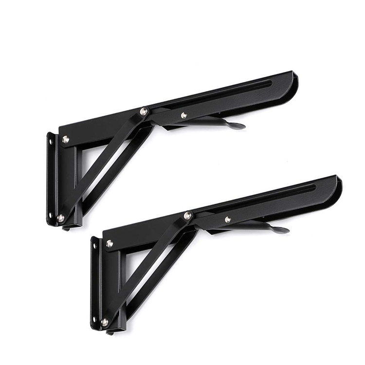 Jh-Mech Metal L Foldable Drop Down Corner Folding Shelf Bracket