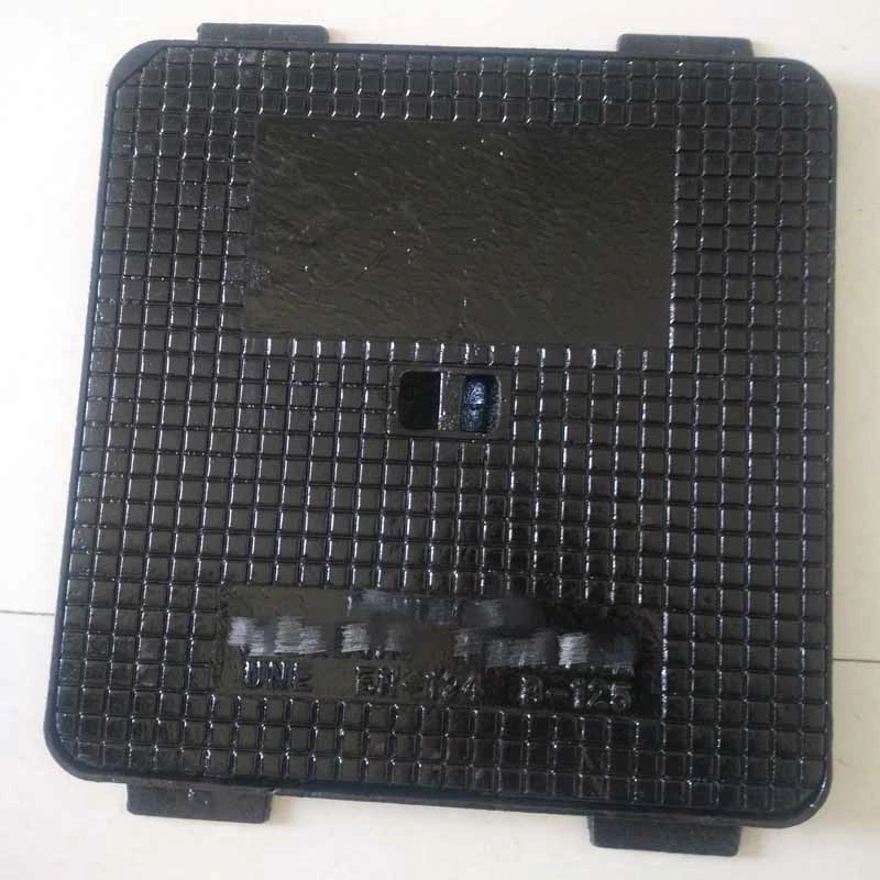 Light Cover B125 300X300mm to 600X600mm Square Ductile Cast Iron Manhole Cover and Drain Grating