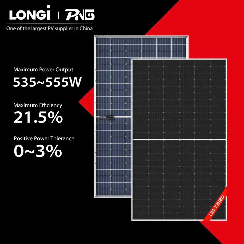 Garantia de alta qualidade Longi 25 anos Corte parcial 144 metade Células 182 mm 545 W 550 W Painel solar mono Bibacial