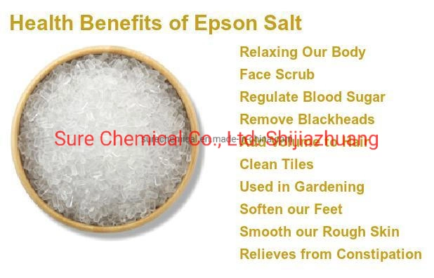 Natural Mineral Mgso4 Bath Salt Epsom Salt for Beauty Materials