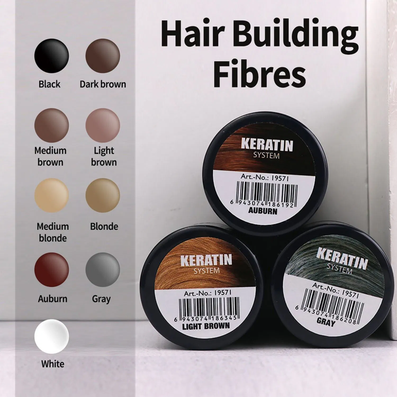 Factory Beaver Hot Sale Hair Loss Treatment Keratin Hair Building Fibers Volumizing Hair Product