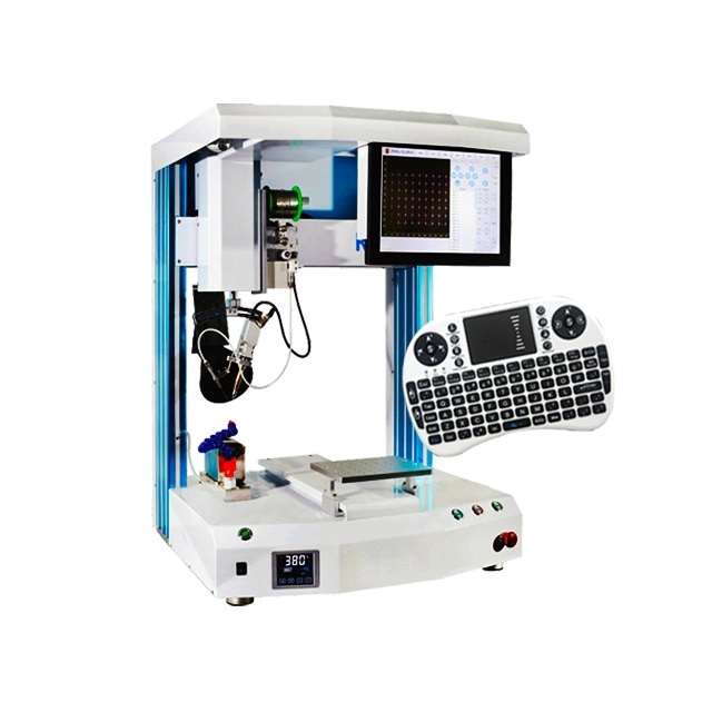 2 Head Two Tips Automatic Soldering Machine 5 Axis Soldering Robot Customized