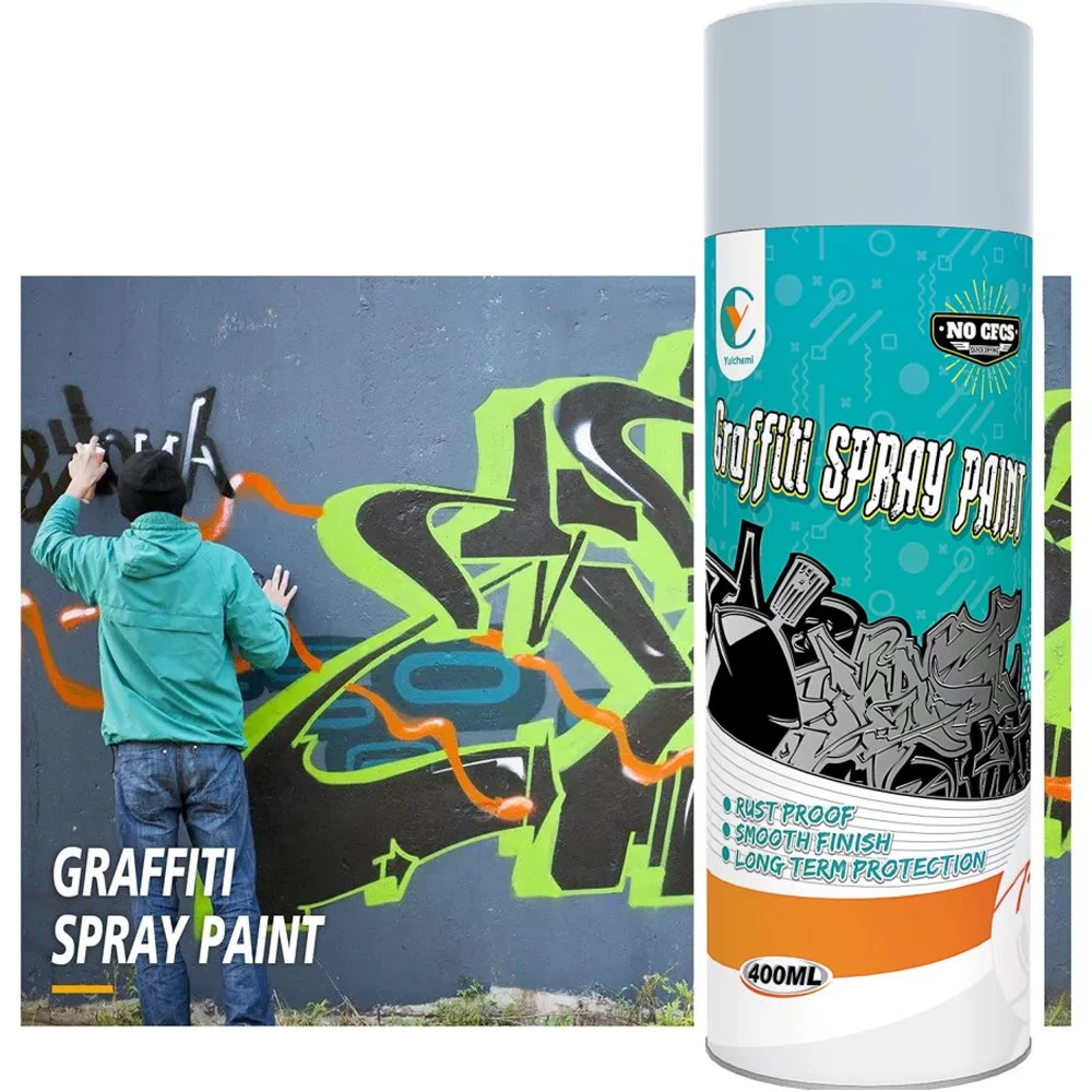 Secado rápido Acrílico Aerosol Spray Paint Graffiti Spray Paint