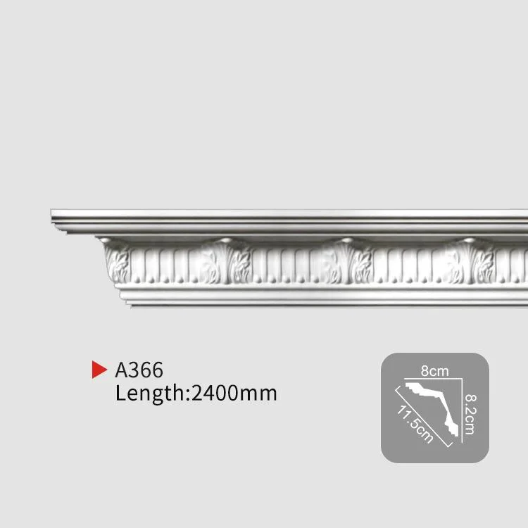 High quality/High cost performance  PU Carved Corner Cornice Ceiling Frame for Home Decoration