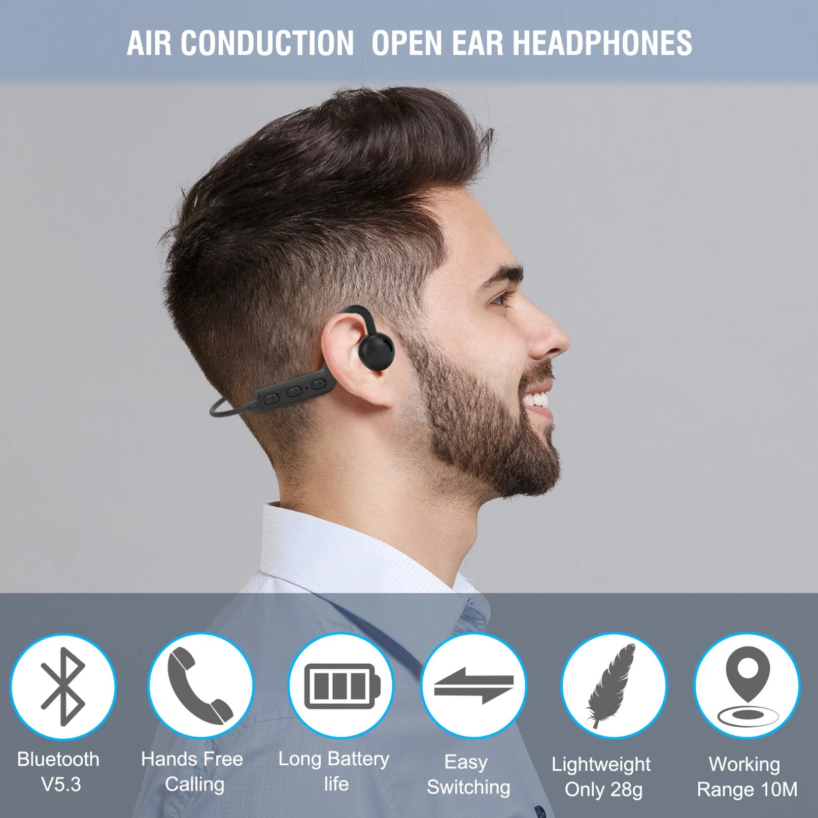 Low Price Open Ear Sports Bluetooth Earphones Wireless Earphone