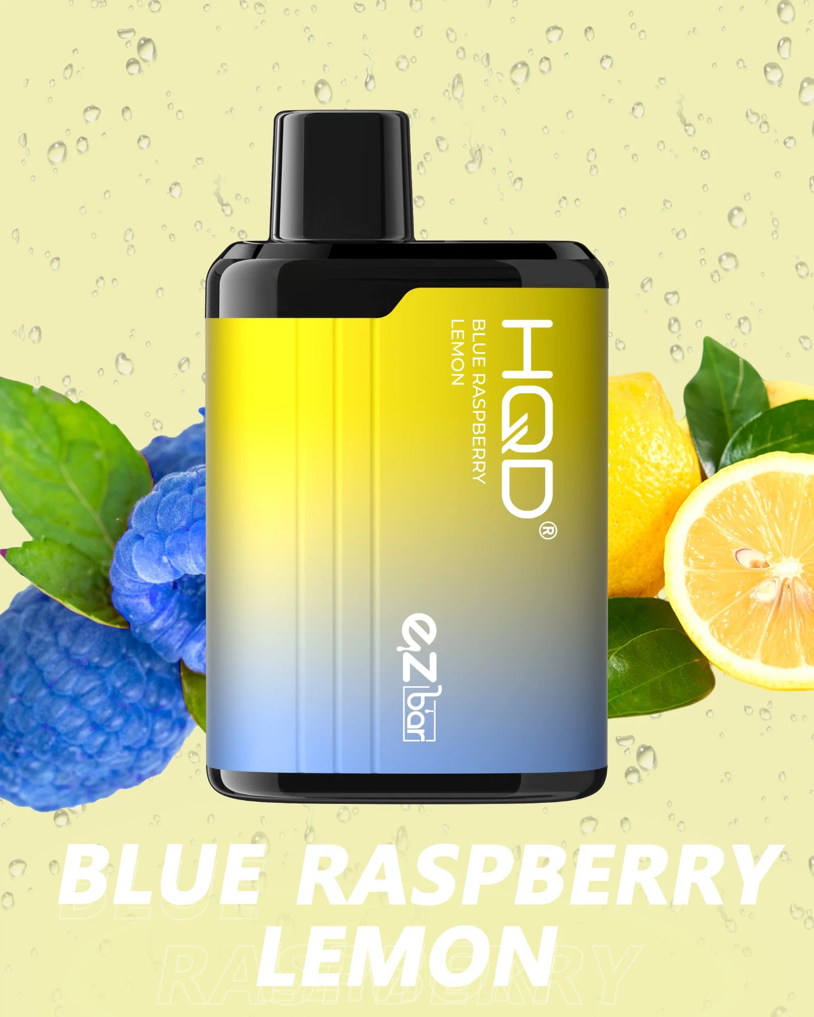 Hqd Tpd 600 Puffs H090 Ez Bar Blue Raspberry Lemon Flavors High Quality Disposable Vape