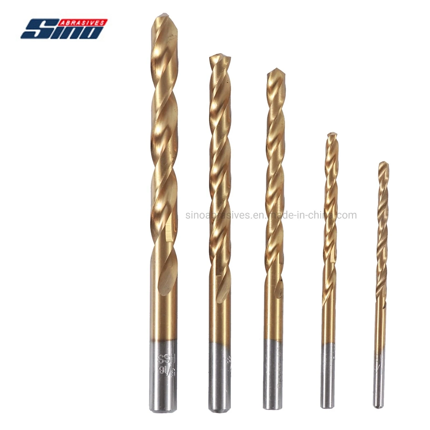 DIN338 Jobber Length Standard HSS Left Hand Drill for Metal Drilling