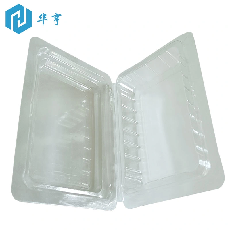 strawberry PET disposable clamshell packaging transparent square fruit plastic box