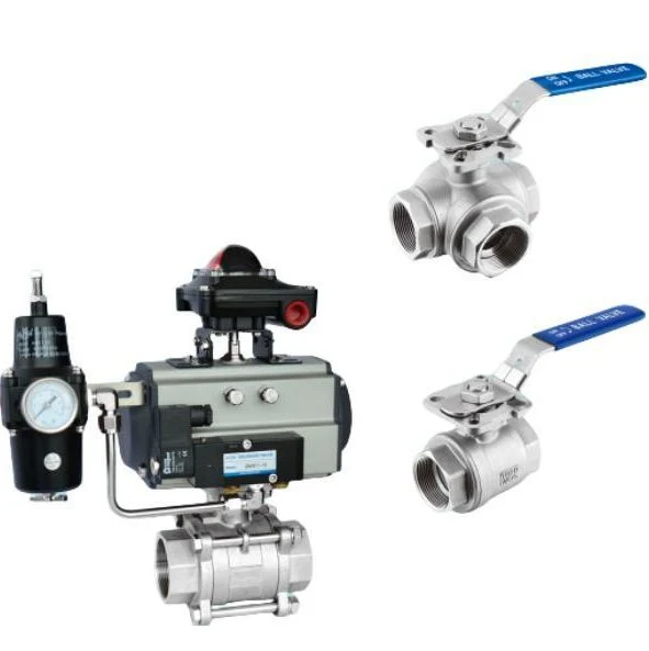 SS304/316 Thread/Butt Weld/Socket Weld/Sanitary Tri-Clamp-Pn16/Pn40-DIN/ANSI/JIS with Is05211 Mounting Pad Stainless Steel Ball Valve