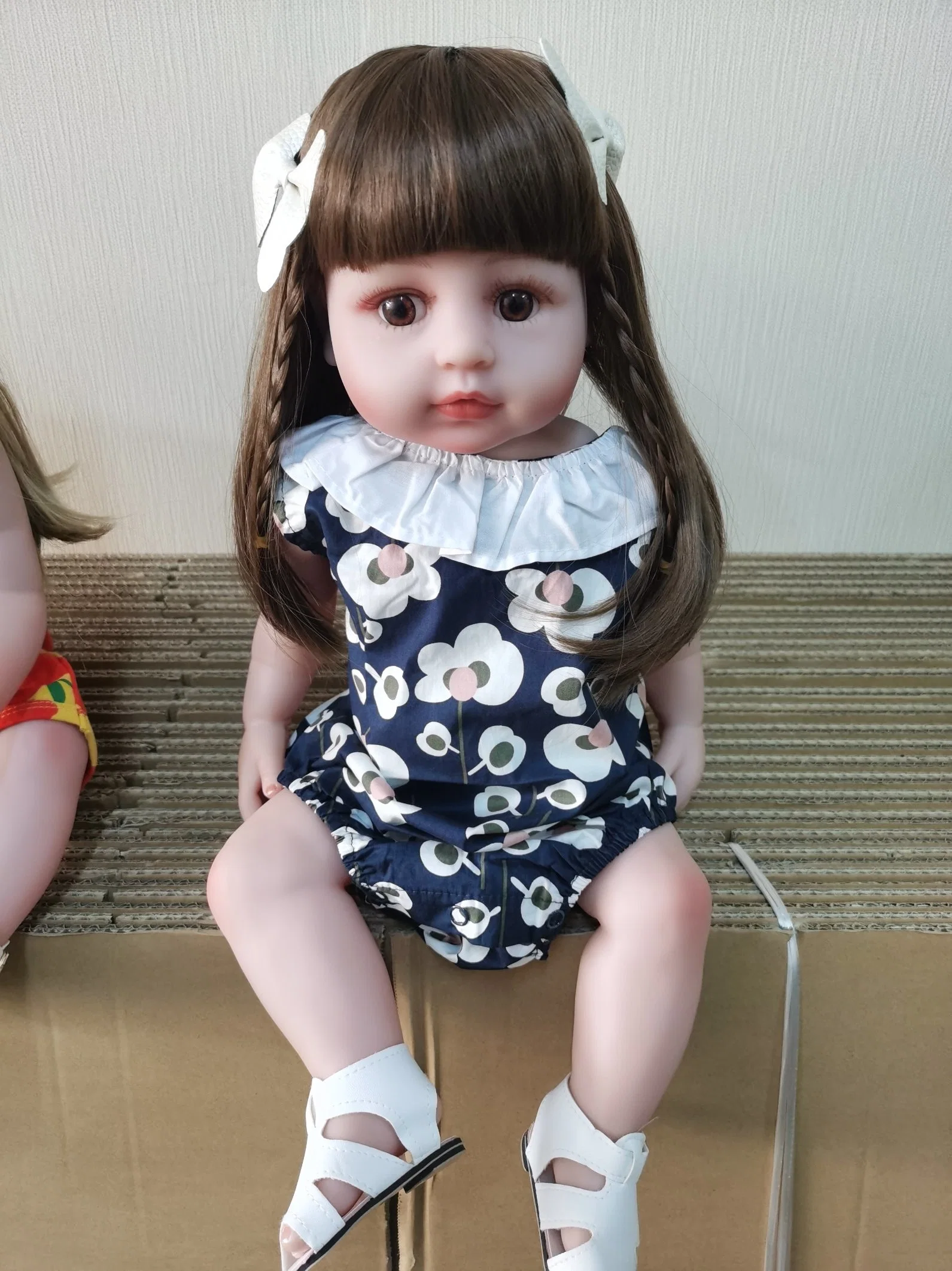 Hot Selling Full Silicone Reborn Babe Girl Doll for Kis Toy Gifts