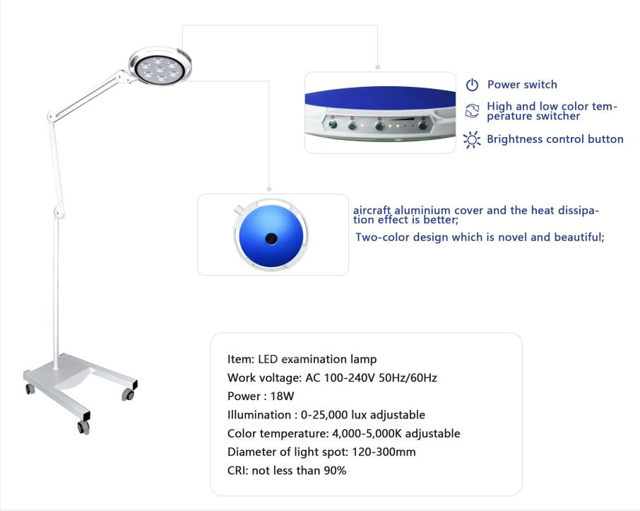 Medical Equipment Hopsital Use Mobile Medical Examination Light