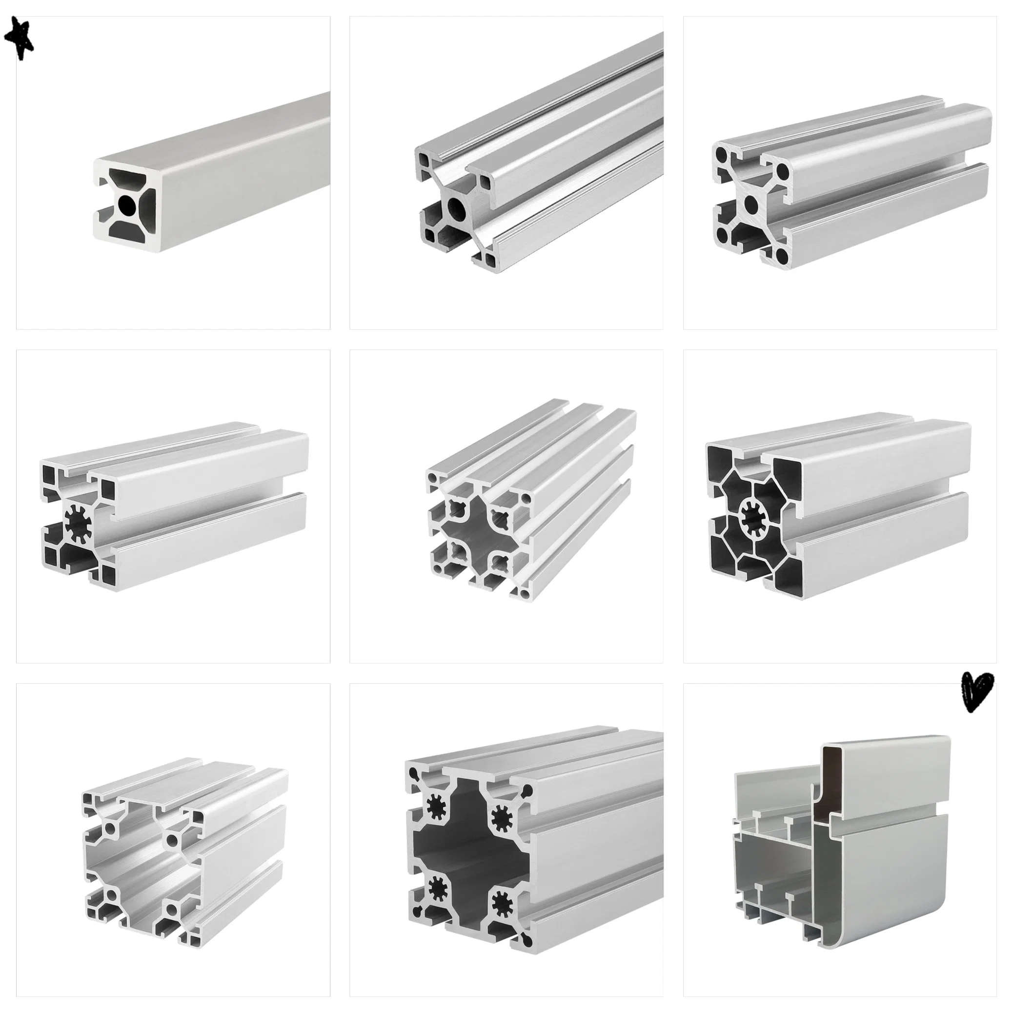 China Hersteller Extrusion Aluminiumlegierung Garderobe Schiebe Aluminium Profil für Angezeigt