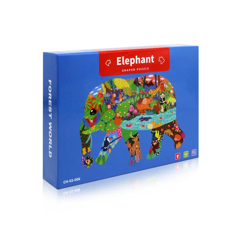 Puzzle-Spiel Cartoon Puzzle für Kinder frühe Educaitonal Spielzeug Puzzle Animal Shape Puzzle