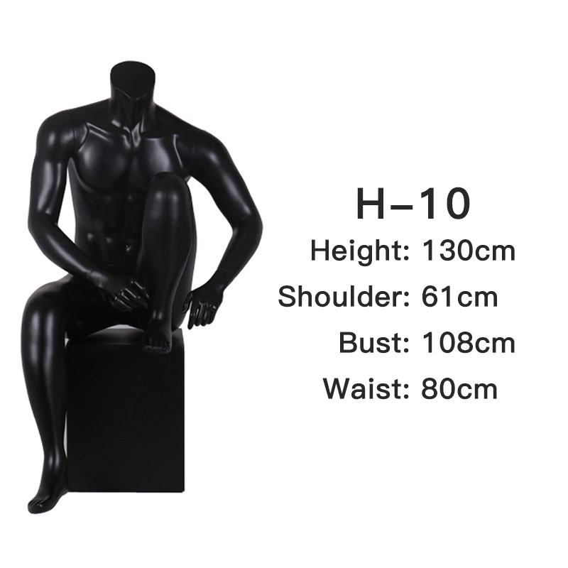 Wholesale/Supplier Garment Full Body Male Mannequin Window Display Dummy Sitting Mannequin