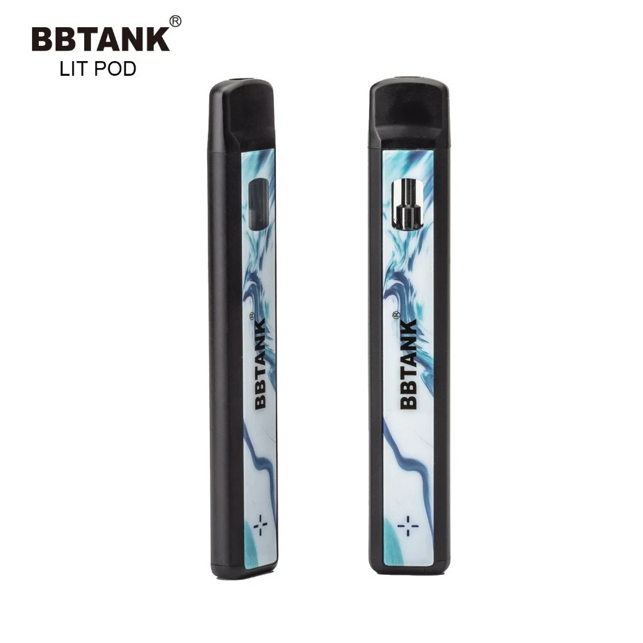 Bbtank Lit Pod 1,0ml Pod VAPE desechable con batería recargable Para extracciones puras