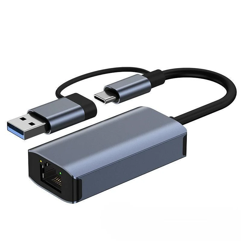 كبل بطاقة الشبكة من USB3.0 USB C إلى RTRJ45 LAN Rtl8152b