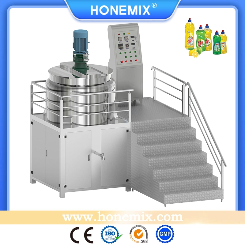 Hone Chemical Liquid Emulsifying Mixing Machine with Agitator 1000L Soap Mixer Equipment Heating Mixing Blender Tank Price