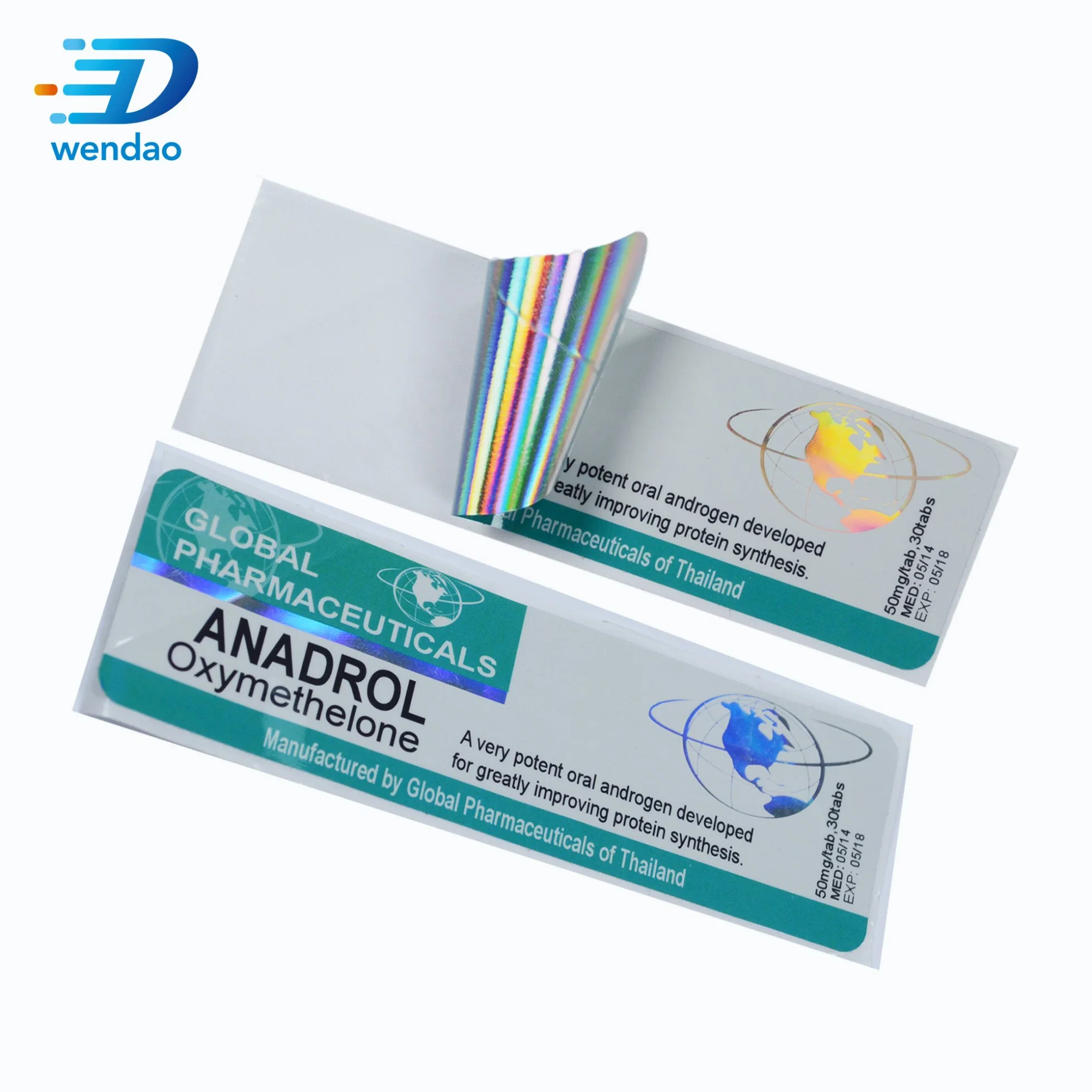 Custom Dragon Pharma Oral Use Only Pill Bottle Packaging Printing Labels Sticker