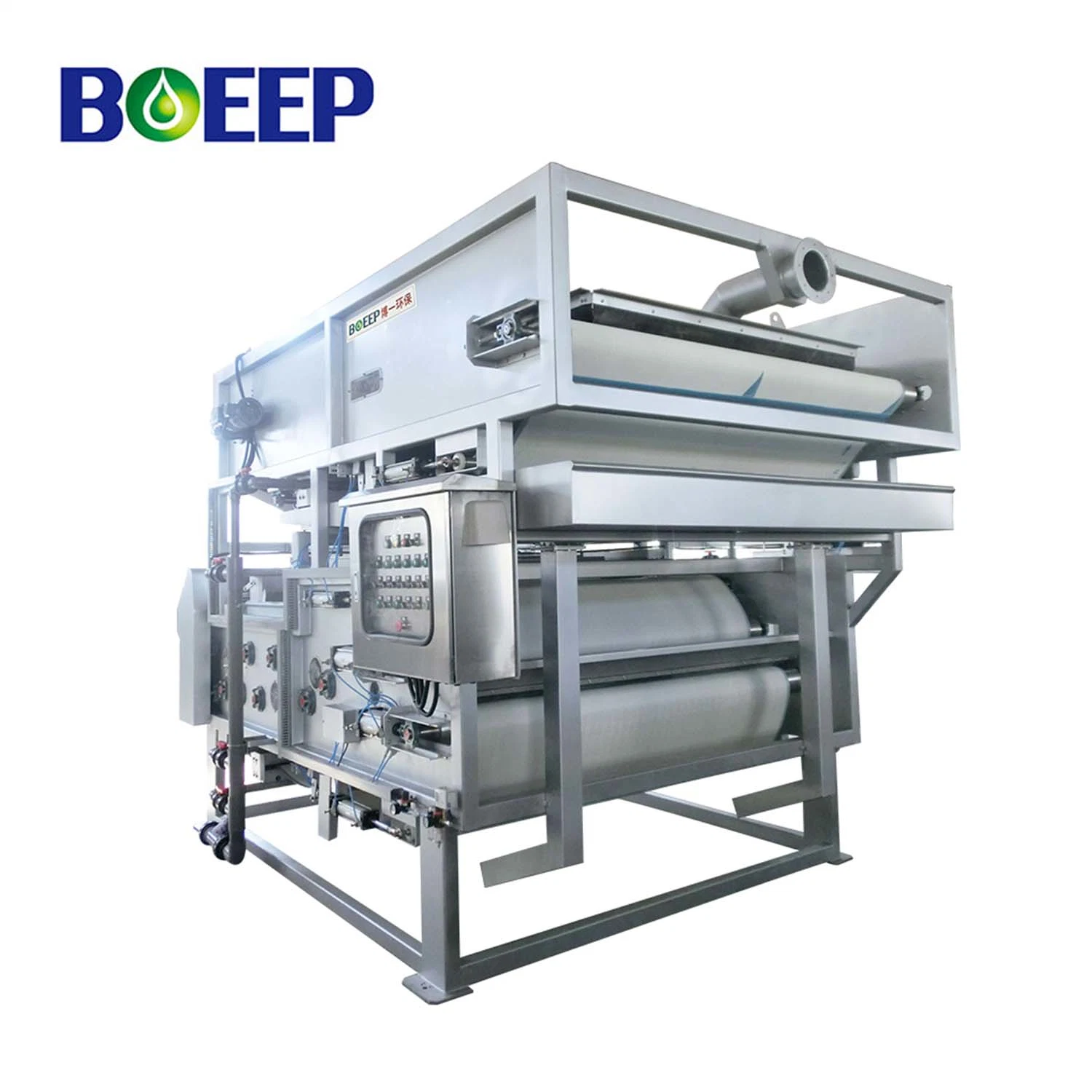 Belt Press Waste Sludge Removal Dehydration Equipment in Water Treatment