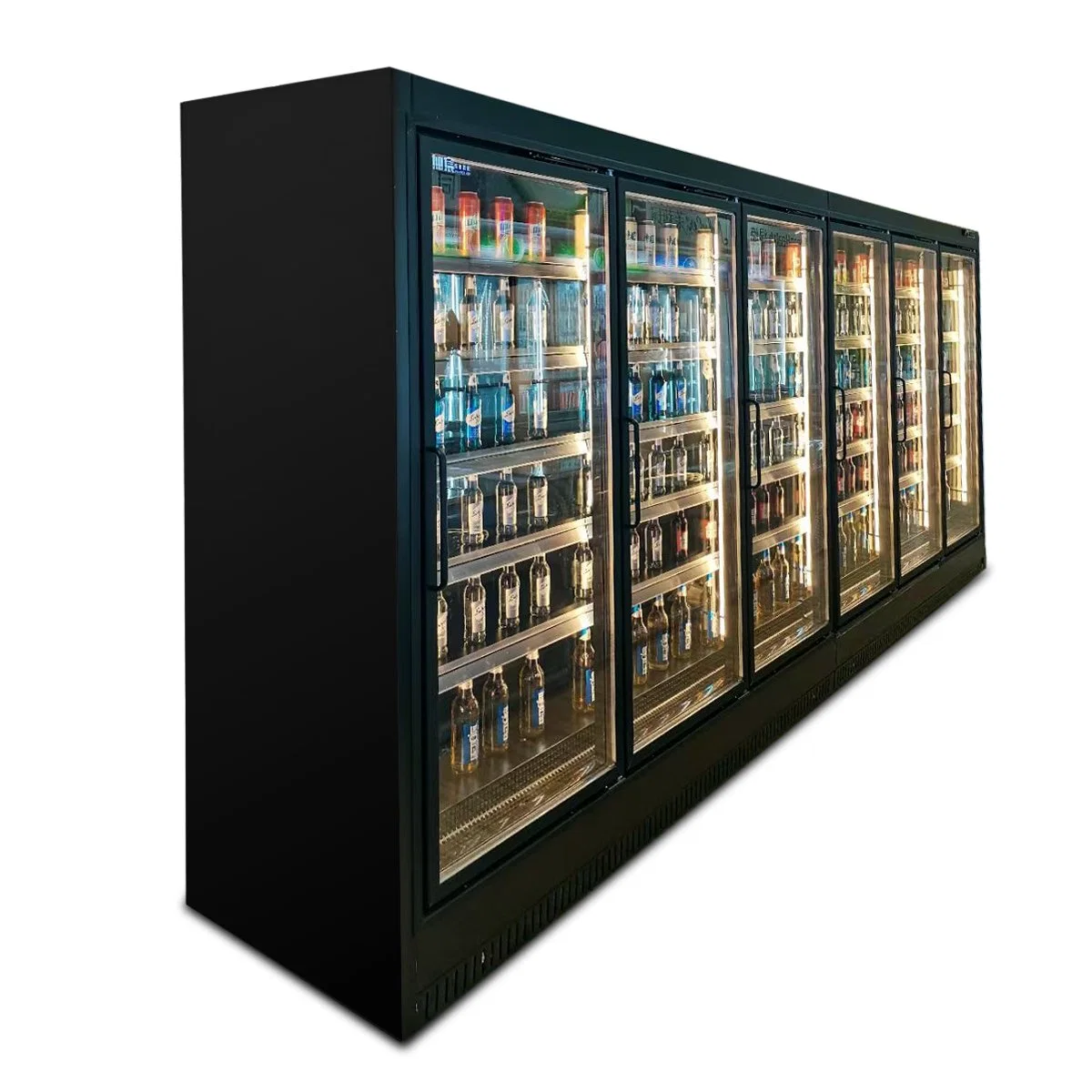 Low Electric Consumption Multi-Deck Open Display Fridge for Fruit, Milk, Drinks