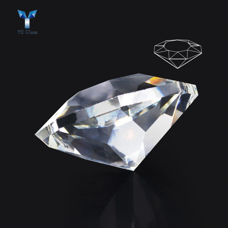 Kundengebundene Diamant-Form facettiert Kristallglas Anhänger für Kronleuchter Teile