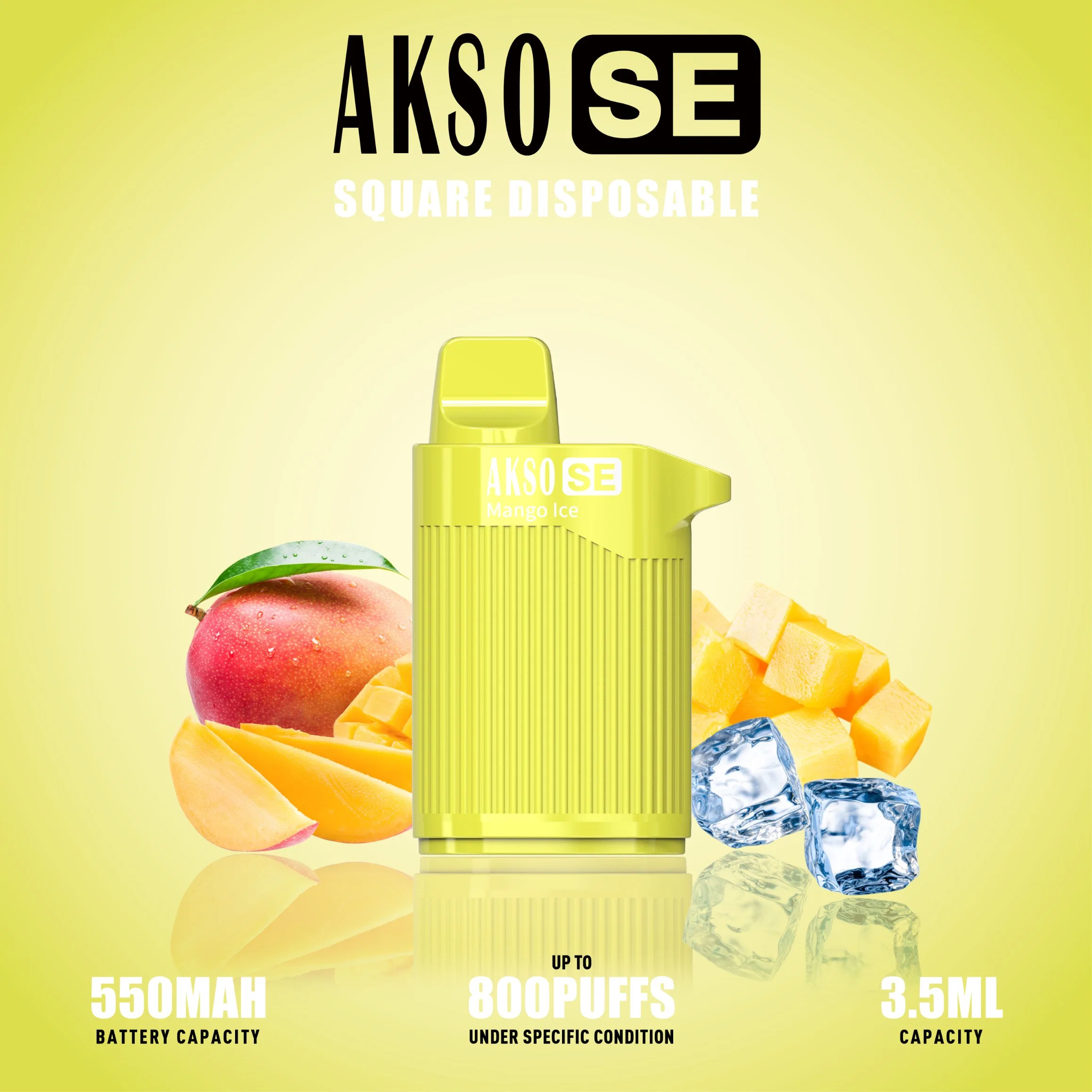 Hcigar Akso 2021 Shenzhen Wholesale/Supplier I Vape 500/800/1500/2000/2500/3500 Puff Custom Flavors Rechargeable Disposable/Chargeable Airflow Adjustable vape