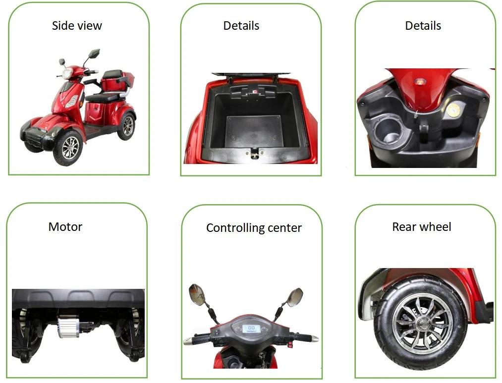 Best Sell Disabled Scooter with 60V20ah Lead Acid Battery