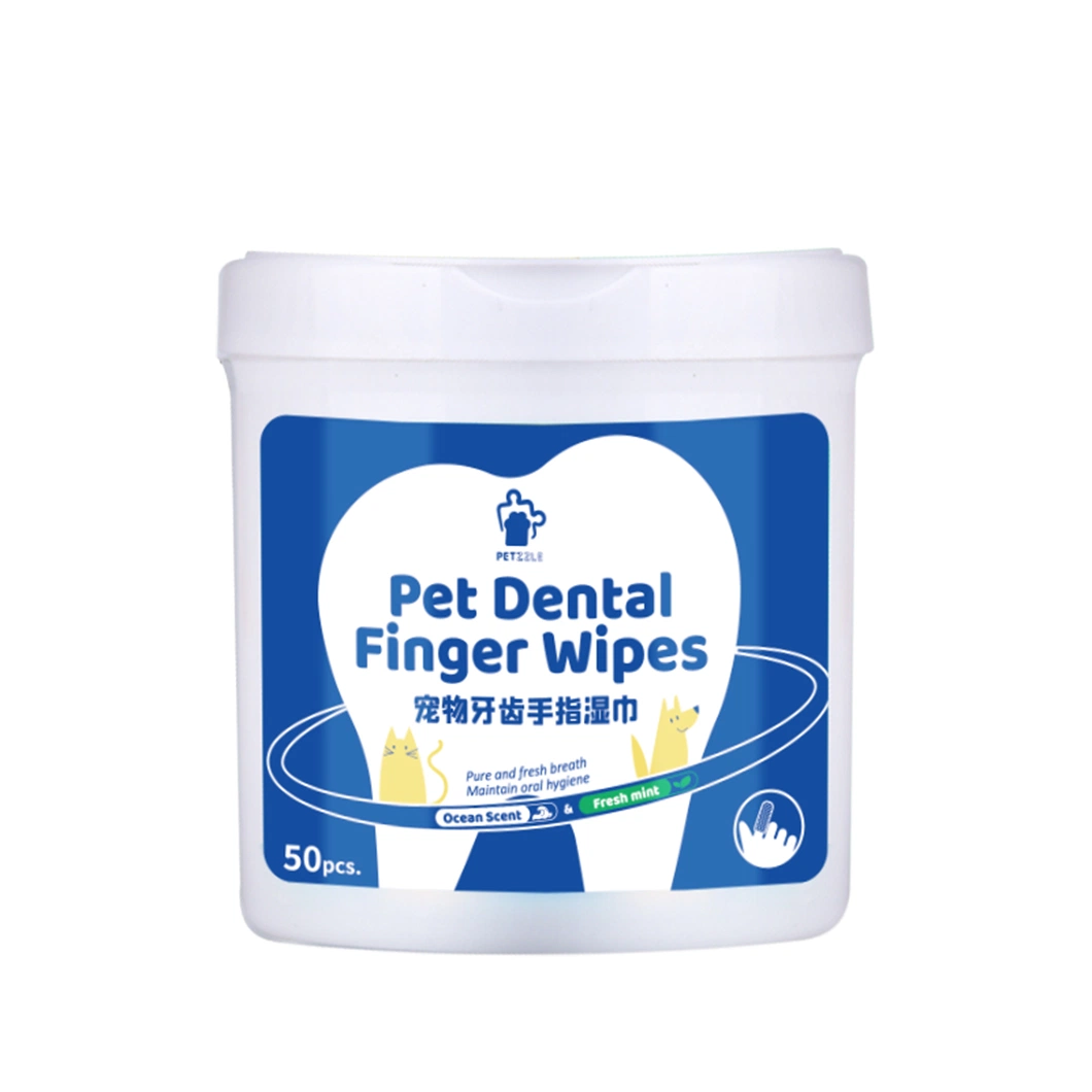 Manguito de los dedos para mascotas cuidados de limpieza bucal toallitas para la prevención de Placa Dental cálculo dental artículos para mascotas