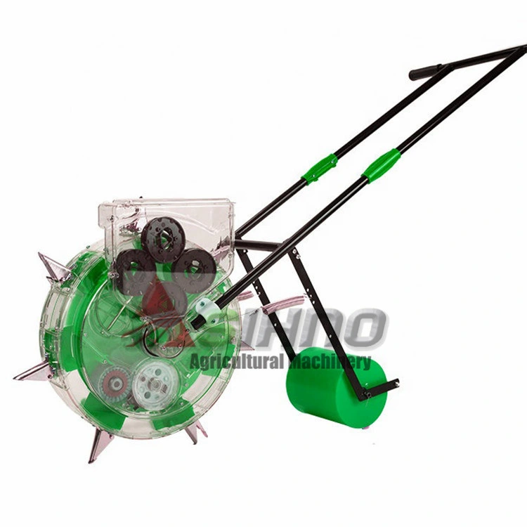 Double Barrel Seeder Drill Machine, Portable Manual Hand Corn Seeder