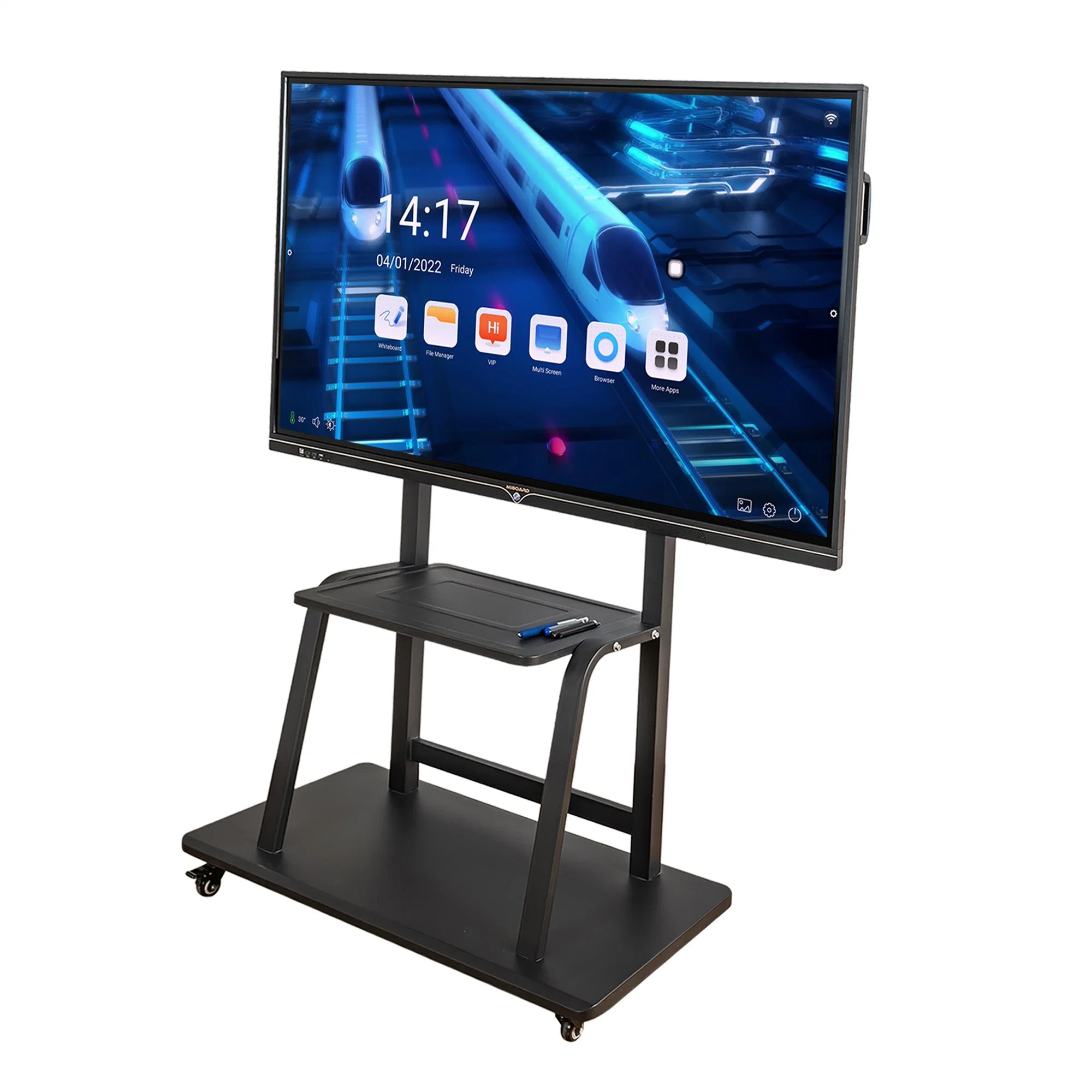 LED-Monitor 3840*2160 4K Finger Touch Interaktives Whiteboard Meeting Interaktives Flachbildschirm Lernboard 65, 75, 85, 86, 98 Zoll IR Touch Interaktiv