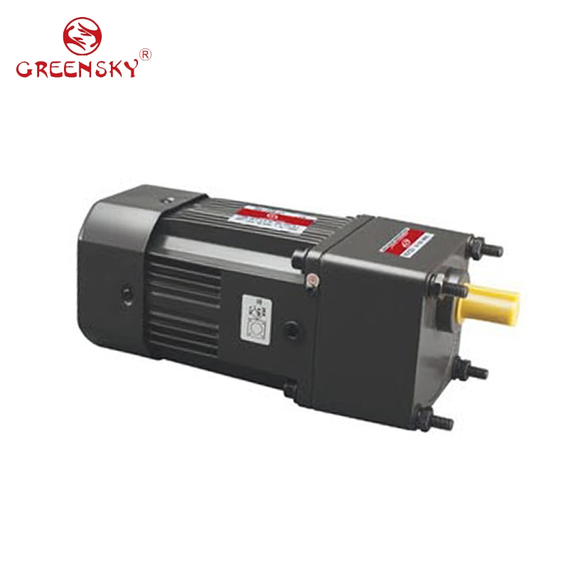 High Torque Low Rpm 6W~370W 1-Phase Induction AC Electric Gear Motor