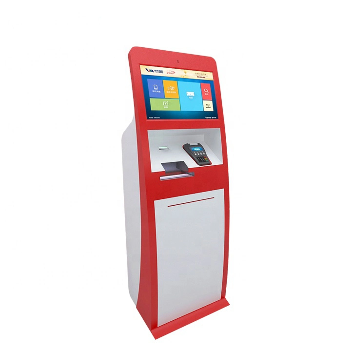 Self Service Hotel Check in Kiosk Room Card Dispenser Terminal with Fingerprint