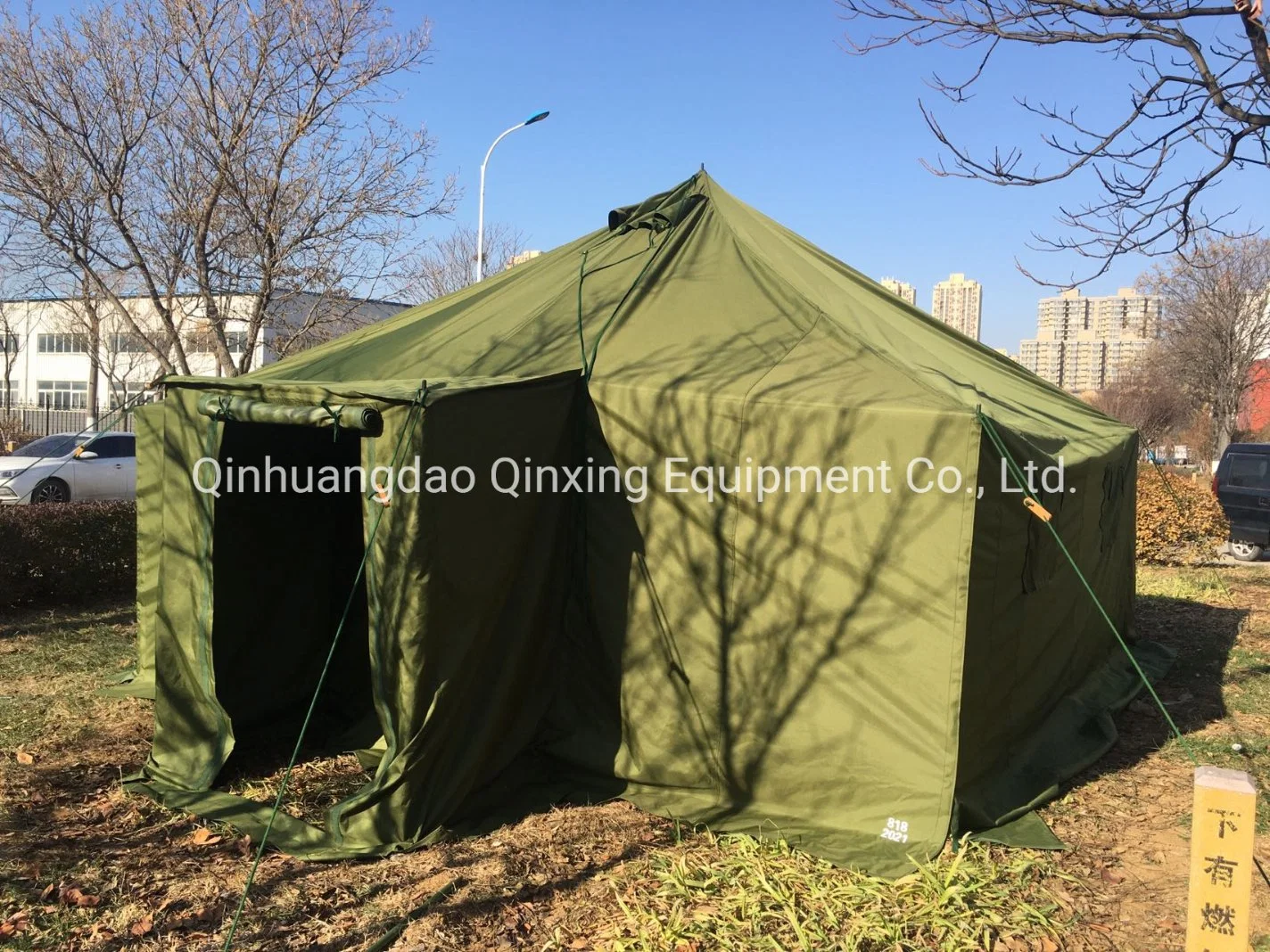 Fábrica Qx 10 20 30 40 50 personas en Angola/África/Europa Gran Carpa Carpa de estilo militar del ejército impermeable