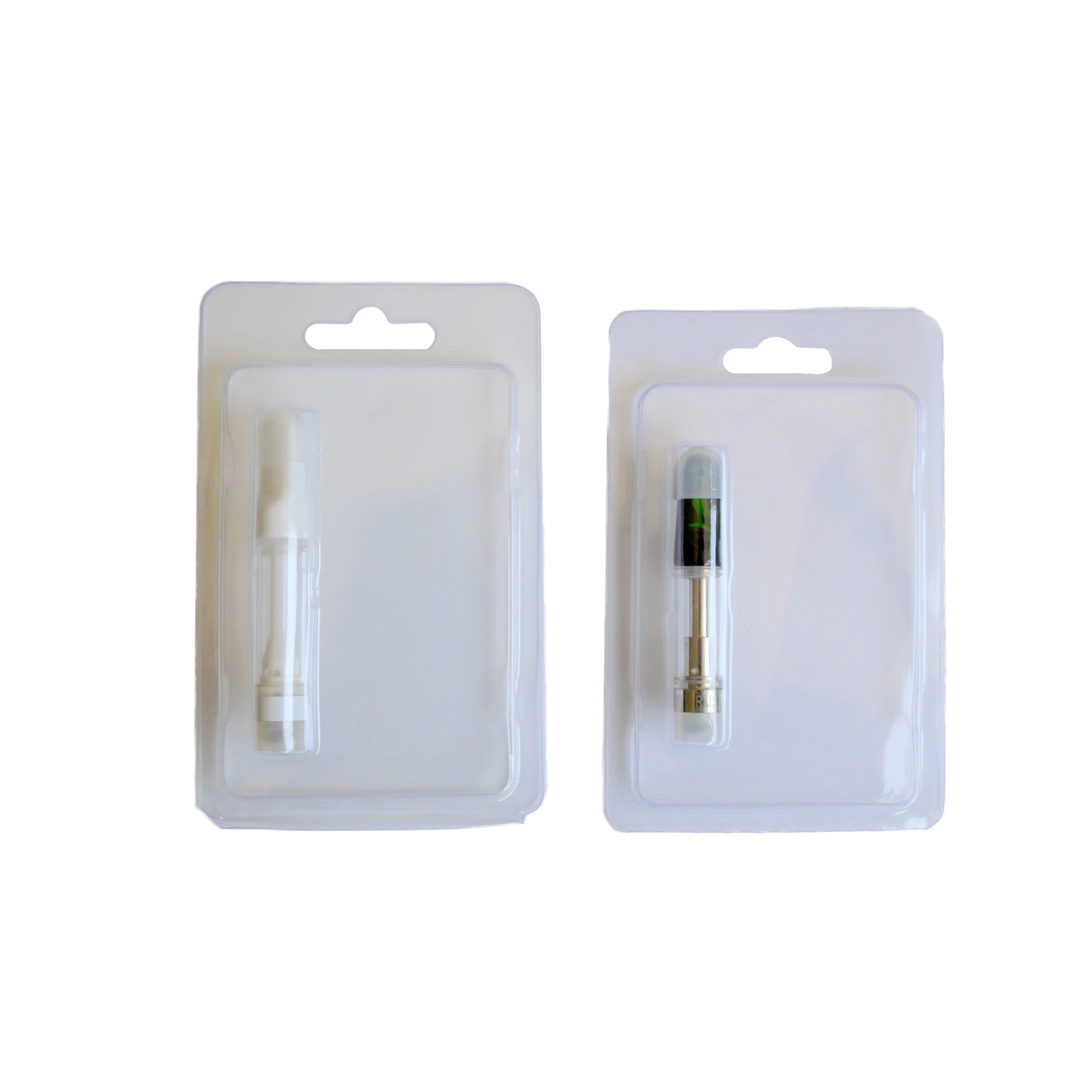 Wholesale Custom Logo Card Packages Transparency Plastic Clamshell Rigid Pack for 510 Vape Pen Cartridges